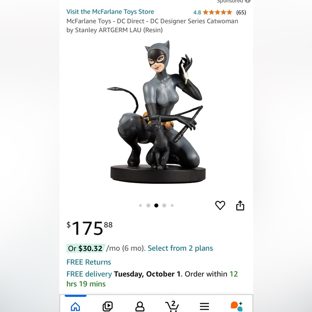 McFarlane DC Design Catwoman statue with box :) - Picture 12 of 16